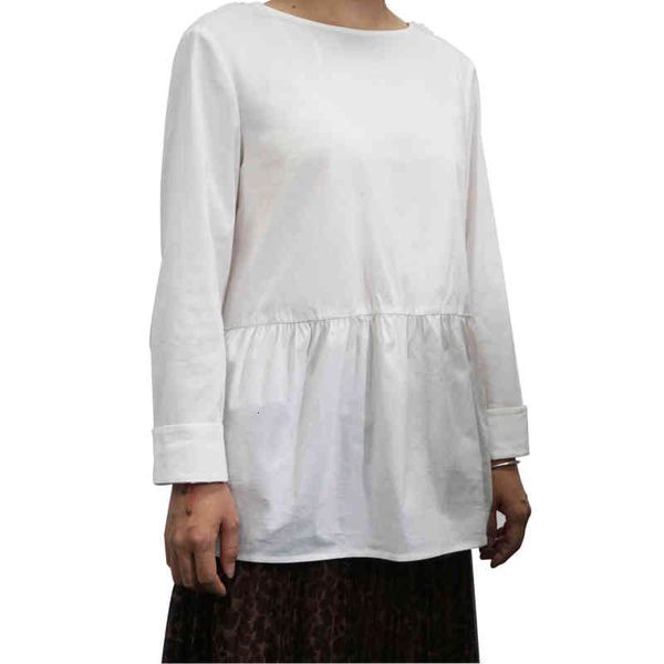 summer new cotton 2020 round neck loose foreign style white shirt over versatile women's thin
summer new cotton 2020 round neck loose foreign style white shirt over versatile women's thin