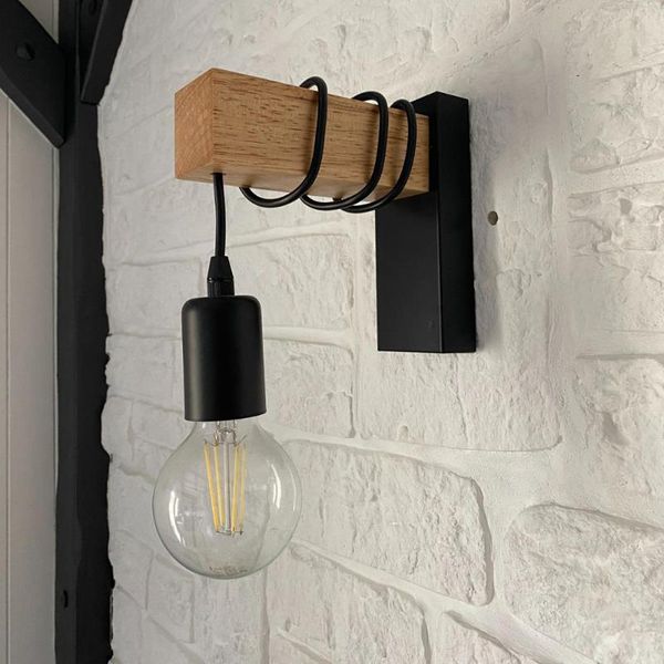 modern minimalist wood wall lamp, iron light, e27 lamp holder, living room bedroom dining kitchen decoration light
modern minimalist wood wall lamp, iron light, e27 lamp holder, living room bedroom dining kitchen decoration light