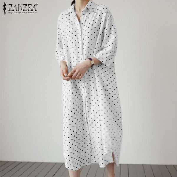 casual dresses women midi shirt dress 2021 ladies polka dot vestiodos lapel robe femme zanzea summer half sleeve sundress plus size 5xl, Black;gray
casual dresses women midi shirt dress 2021 ladies polka dot vestiodos lapel robe femme zanzea summer half sleeve sundress plus size 5xl, Black;gray