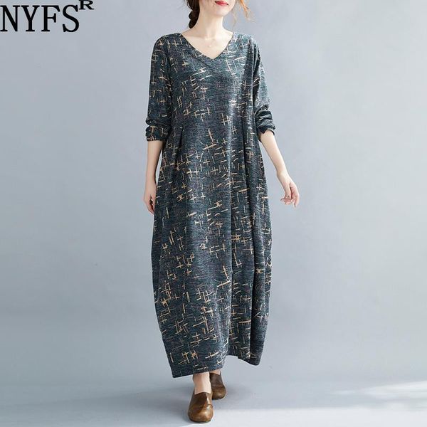 plus size 2021 women autumn winter loose dress long sleeve lady casual robe dresses, Black;gray
plus size 2021 women autumn winter loose dress long sleeve lady casual robe dresses, Black;gray