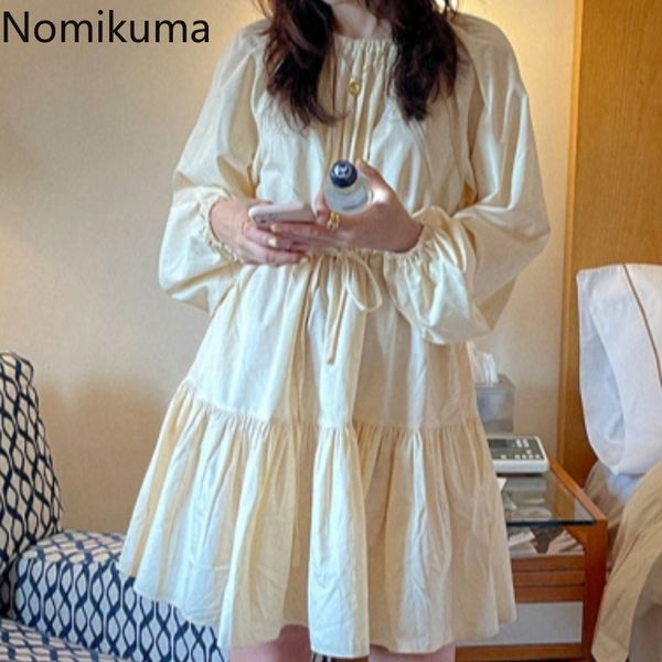 nomikuma woman dress slash neck puff sleeve dresses lace up slim waist a-line vestido de mujer spring summer new 6g434 210427, Black;gray
nomikuma woman dress slash neck puff sleeve dresses lace up slim waist a-line vestido de mujer spring summer new 6g434 210427, Black;gray