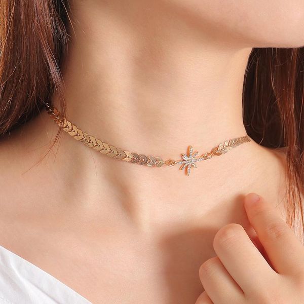 pendant necklaces simple personality shell star adjustable fashion wheat ears clavicle gold plated chain necklace choker women jewelry gif, Silver
pendant necklaces simple personality shell star adjustable fashion wheat ears clavicle gold plated chain necklace choker women jewelry gif, Silver