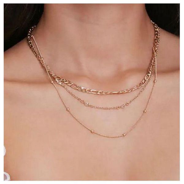 chains hahagirl fashion gold bead chain choker necklaces for women necklace multi-layer boho vintage party jewelry wedding gifts, Silver
chains hahagirl fashion gold bead chain choker necklaces for women necklace multi-layer boho vintage party jewelry wedding gifts, Silver