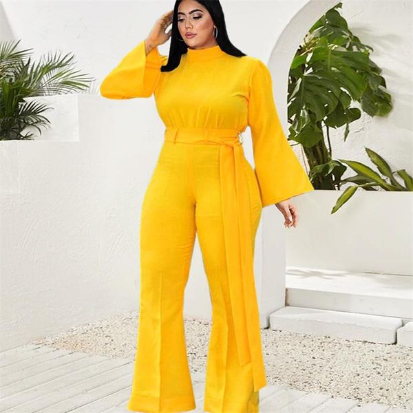 women's two piece pants 2021 clothing fashion popite stand collar flared sleeve high waist wide leg with belt jumpsuit, White
women's two piece pants 2021 clothing fashion popite stand collar flared sleeve high waist wide leg with belt jumpsuit, White