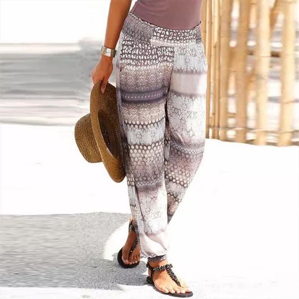 40 bohemian wide leg womens pant elastic waist beach pockets girls geometric printing trousers woman clothes, Black;white
40 bohemian wide leg womens pant elastic waist beach pockets girls geometric printing trousers woman clothes, Black;white