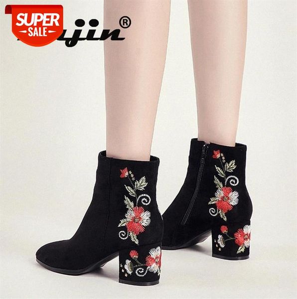 fujin fashion embroider booties ladies high heels round toe casual shoes zip mujer ankle boots for women winter warm plush #pz4b
fujin fashion embroider booties ladies high heels round toe casual shoes zip mujer ankle boots for women winter warm plush #pz4b