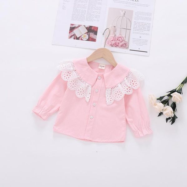 children's long-sleeved shirts for girls spring solid color toddler girl lace butterfly collar blouse fille 2021, White;black
children's long-sleeved shirts for girls spring solid color toddler girl lace butterfly collar blouse fille 2021, White;black