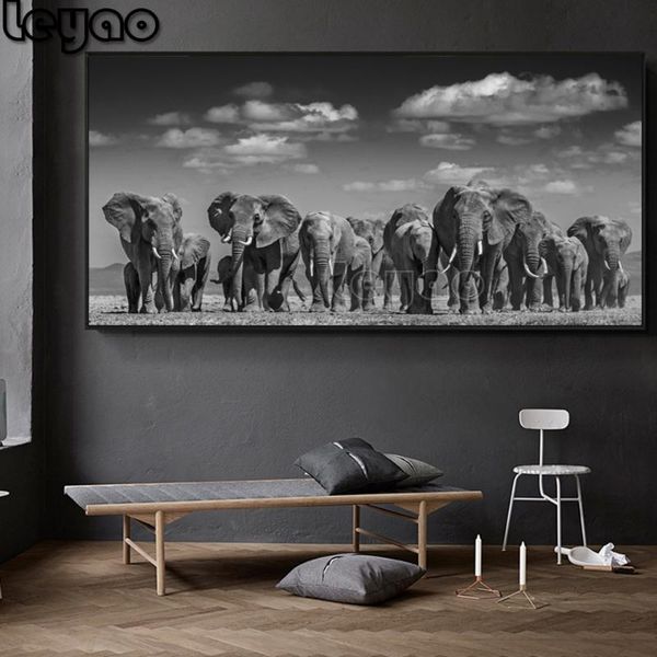 diamond painting big size modern black african elephant herd sale,5d diy embroidery full square round drill large 
diamond painting big size modern black african elephant herd sale,5d diy embroidery full square round drill large