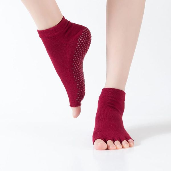 professional five toe yoga socks open breathable anti-slip pilates women fitness toeless half sock for dance sports, Black
professional five toe yoga socks open breathable anti-slip pilates women fitness toeless half sock for dance sports, Black