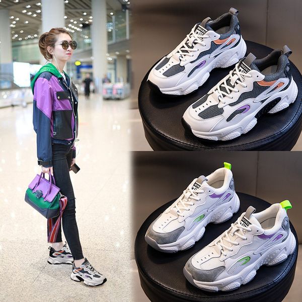 autumn and winter leather daddy shoes thick soled leisure mesh sports women's summer net red increased shoe trend, Black;white
autumn and winter leather daddy shoes thick soled leisure mesh sports women's summer net red increased shoe trend, Black;white