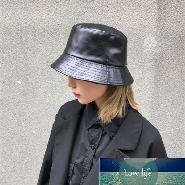 retro pu leather bucket hat women solid color outdoor sunscreen sun cap winter autumn fashion panama fisherman hat factory price expert desi, Blue;gray
retro pu leather bucket hat women solid color outdoor sunscreen sun cap winter autumn fashion panama fisherman hat factory price expert desi, Blue;gray