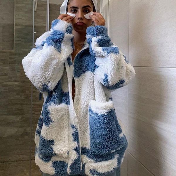 women's jackets lamb wool women coat 2021 winter zipper pocket turn-down collar long sleeve cardigan cotton coats casual slim tie dye, Black;brown
women's jackets lamb wool women coat 2021 winter zipper pocket turn-down collar long sleeve cardigan cotton coats casual slim tie dye, Black;brown