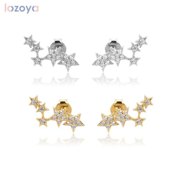 stud lozoya 925 sterling silver fine star long jewelry earring clear zircon cz fashion line crystal, Golden;silver
stud lozoya 925 sterling silver fine star long jewelry earring clear zircon cz fashion line crystal, Golden;silver