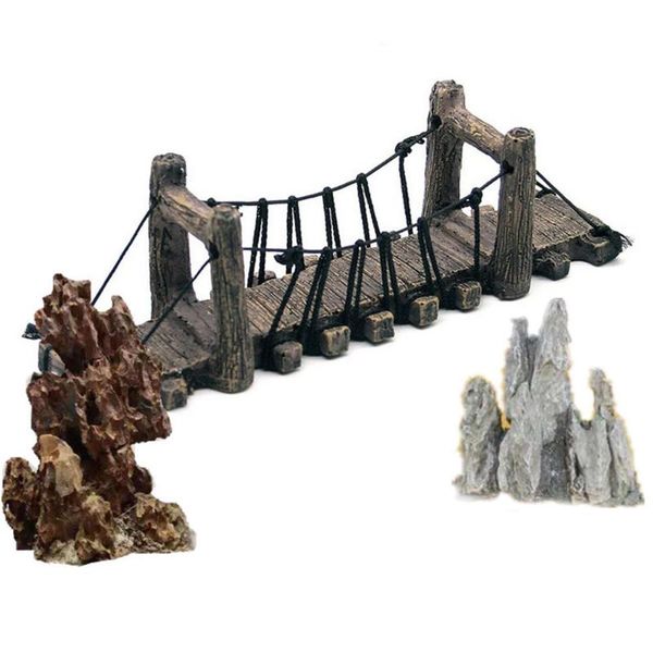 decorations resin landscape bridge simulation antique rope fish tank ornament aquarium decoration
decorations resin landscape bridge simulation antique rope fish tank ornament aquarium decoration