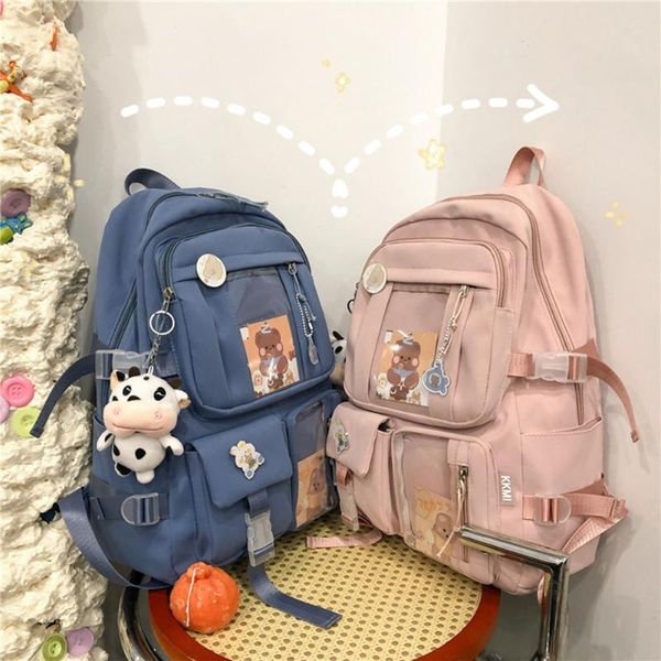 school bags preppy style students women fashion solid color large capacity backpack casual canvas patchwork knapsack handbags
school bags preppy style students women fashion solid color large capacity backpack casual canvas patchwork knapsack handbags