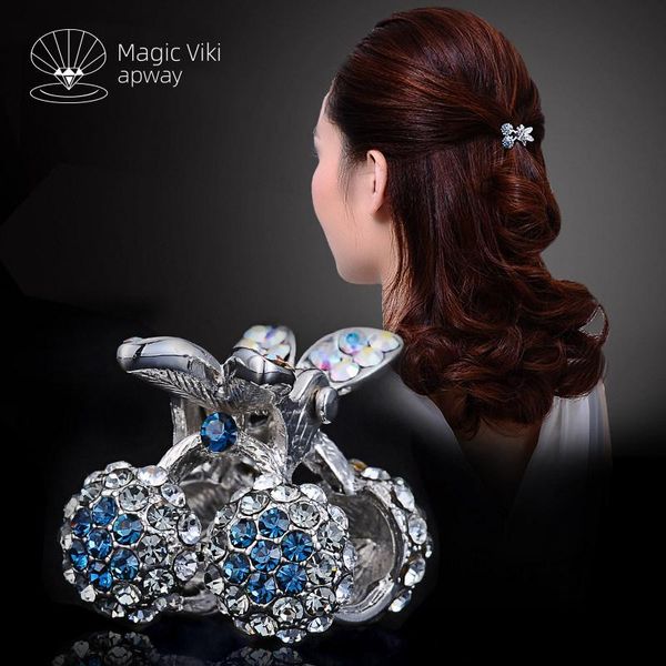 hair clips & barrettes grab clip headgear korean simple wild lady rhinestone cherry hairpin small bangs, Golden;silver
hair clips & barrettes grab clip headgear korean simple wild lady rhinestone cherry hairpin small bangs, Golden;silver