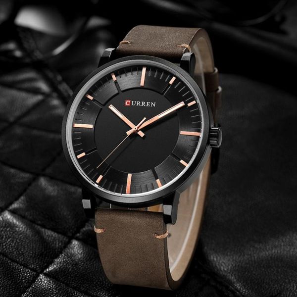 wristwatches curren 8332 quartz watch men's fashion casual leather wristwatch business gift for men simple design relojes hombre, Slivery;brown
wristwatches curren 8332 quartz watch men's fashion casual leather wristwatch business gift for men simple design relojes hombre, Slivery;brown