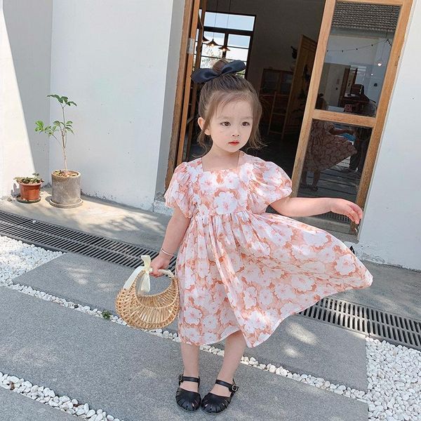 girl's dresses 2021 summer children's wear cotton flower short sleeve korean fashion baby girls dress, Red;yellow
girl's dresses 2021 summer children's wear cotton flower short sleeve korean fashion baby girls dress, Red;yellow