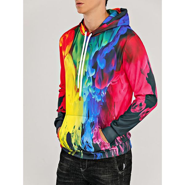 color pattern 3d printing hoodie visual impact party punk goth round neck american sweater hoodie, Black
color pattern 3d printing hoodie visual impact party punk goth round neck american sweater hoodie, Black