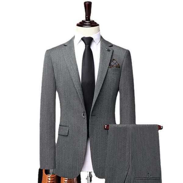 men's suits & blazers men business striped suit 2piece classic single-breasted mens dress slim fit jacket and pants, White;black
men's suits & blazers men business striped suit 2piece classic single-breasted mens dress slim fit jacket and pants, White;black