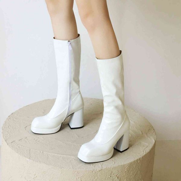 dress shoes fashion knee high boots patent leather platform waterproof long white red party fetish women's autumn winter qcxc, Black
dress shoes fashion knee high boots patent leather platform waterproof long white red party fetish women's autumn winter qcxc, Black