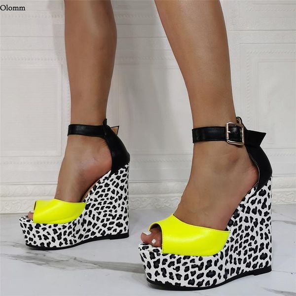 sandals olomm ankle strap women platform leopard wedges heels open toe gorgeous 12 color party shoes us plus size 5-20, Black
sandals olomm ankle strap women platform leopard wedges heels open toe gorgeous 12 color party shoes us plus size 5-20, Black
