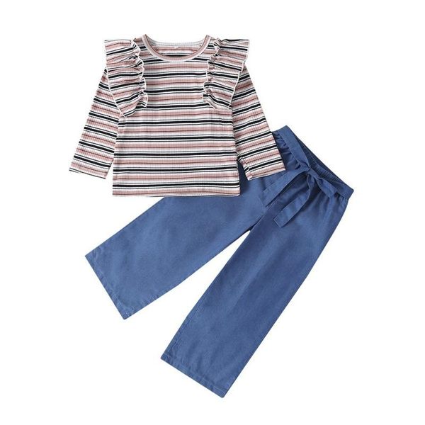 clothing sets lovely children set 1-6t baby girl clothes autumn casual long sleeve striped pant two pieces outfits, White
clothing sets lovely children set 1-6t baby girl clothes autumn casual long sleeve striped pant two pieces outfits, White