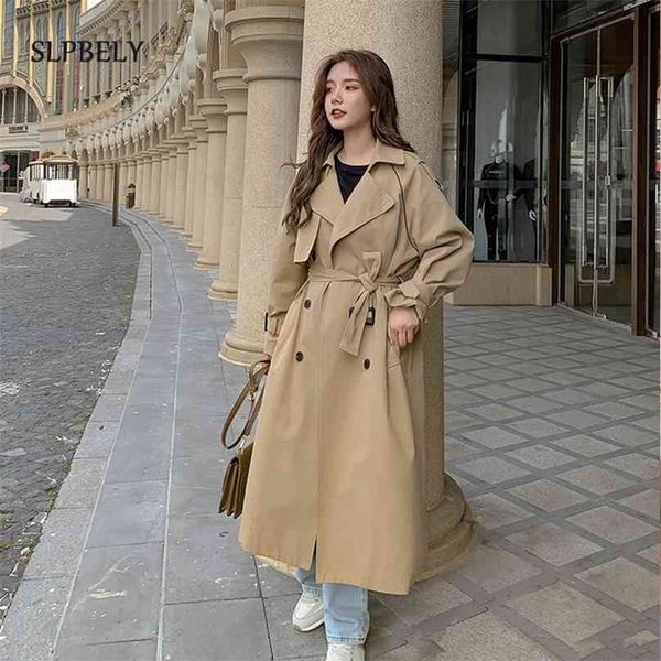 slpbely women trench coat windbreaker white double breasted korean style lady office with belt female outerwear spring 210820, Tan;black
slpbely women trench coat windbreaker white double breasted korean style lady office with belt female outerwear spring 210820, Tan;black
