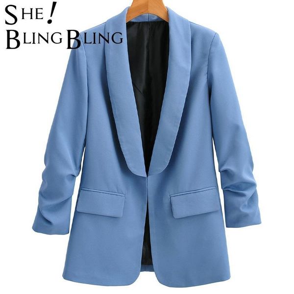 women's suits & blazers sheblingbling ol style summer autumn chic ruch wrist sleeve scarf collar women casual office lady suit jacket b, White;black
women's suits & blazers sheblingbling ol style summer autumn chic ruch wrist sleeve scarf collar women casual office lady suit jacket b, White;black