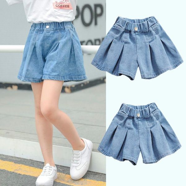 jeans cotton denim shorts girls children thin soft trousers kids casual clothes loose wide-leg pants divided skirts fashion, Blue
jeans cotton denim shorts girls children thin soft trousers kids casual clothes loose wide-leg pants divided skirts fashion, Blue