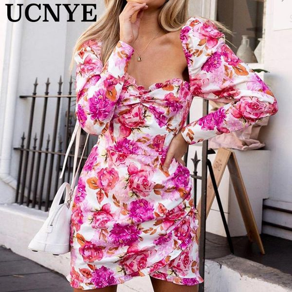 casual dresses ucnye women dress retro tunic long puff sleeve floral print bodycon vintage ruffle twist spring basic mini 2021 insta, Black;gray
casual dresses ucnye women dress retro tunic long puff sleeve floral print bodycon vintage ruffle twist spring basic mini 2021 insta, Black;gray