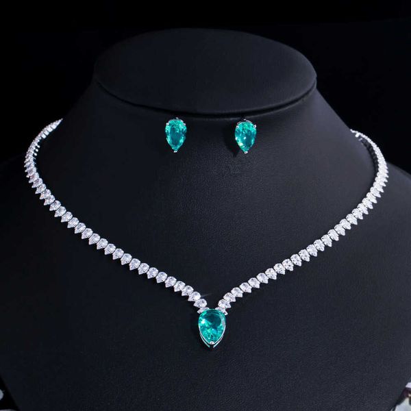 cwwzircons elegant big light green water drop cz crystal necklace and earrings women engagement party costume jewelry sets t560 h1022, Silver
cwwzircons elegant big light green water drop cz crystal necklace and earrings women engagement party costume jewelry sets t560 h1022, Silver