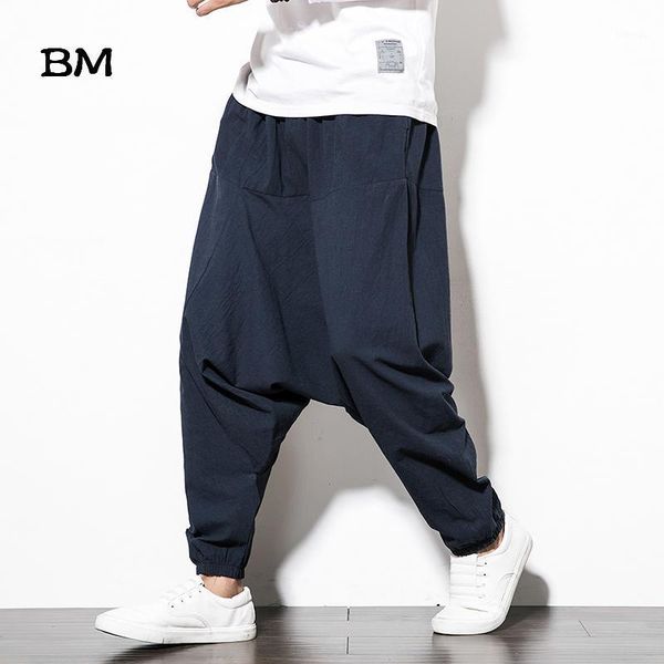 cotton linen cross-pants japanese harajuku loose joggers trousers hip hop harem pants wide leg baggy big size men's, Black
cotton linen cross-pants japanese harajuku loose joggers trousers hip hop harem pants wide leg baggy big size men's, Black