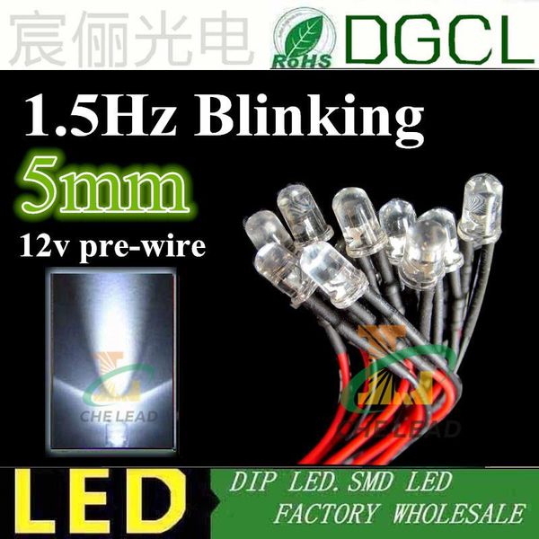 bulbs 100x 5mm prewired led 1.5hz blinking high bright white 20cm 12v/24v pre wire dip indicator leds
bulbs 100x 5mm prewired led 1.5hz blinking high bright white 20cm 12v/24v pre wire dip indicator leds