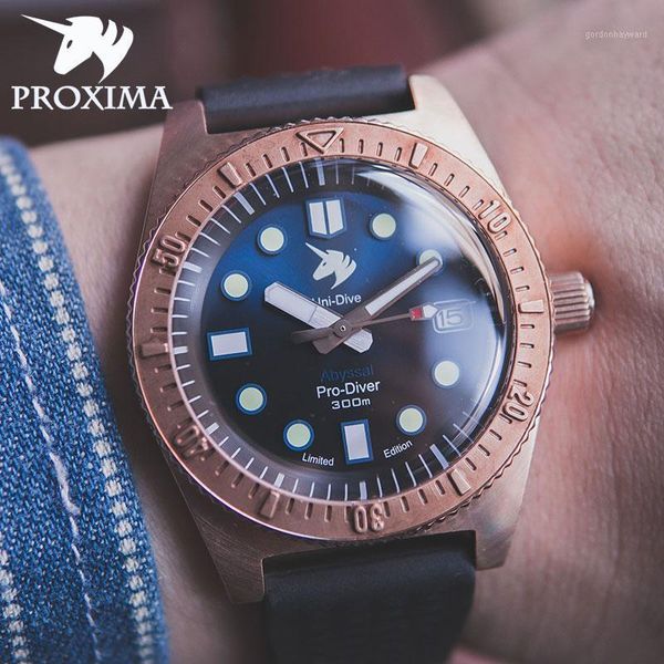 proxima bronze diving watch business classic automatic men's mechanical 300m sapphire luminous nh35 brand wristwatches, Slivery;brown
proxima bronze diving watch business classic automatic men's mechanical 300m sapphire luminous nh35 brand wristwatches, Slivery;brown
