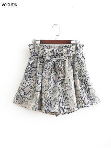 women's shorts voguein womens animal snake pattern print tie belt short pants wholesale, White;black
women's shorts voguein womens animal snake pattern print tie belt short pants wholesale, White;black