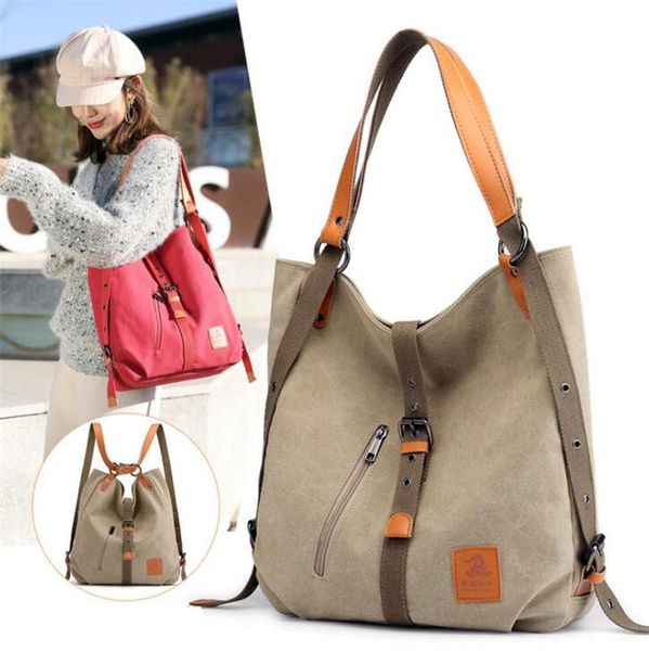 backpack canvas women shoulder bags multifunction back pack for students school travel large capacity
backpack canvas women shoulder bags multifunction back pack for students school travel large capacity