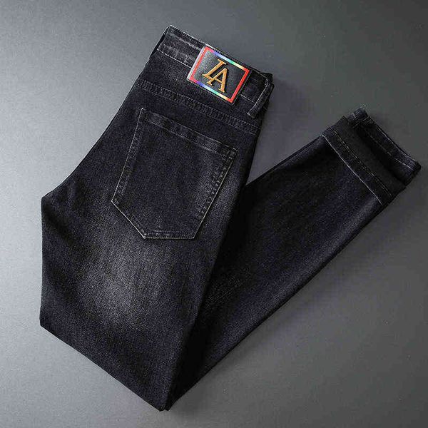 jeans autumn men's slim fit little feet international special korean embroidered trendy pants, Blue
jeans autumn men's slim fit little feet international special korean embroidered trendy pants, Blue