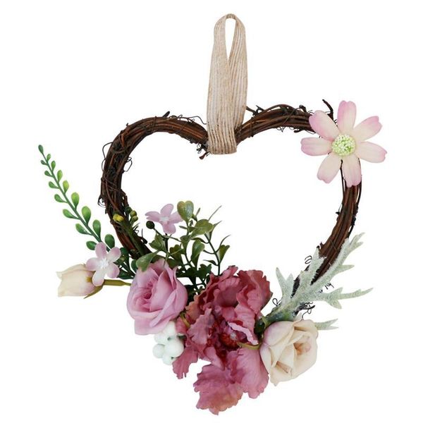 decorative flowers & wreaths artificial silk heart-shaped hanging window front door decor simulation garland for wedding party decoration
decorative flowers & wreaths artificial silk heart-shaped hanging window front door decor simulation garland for wedding party decoration