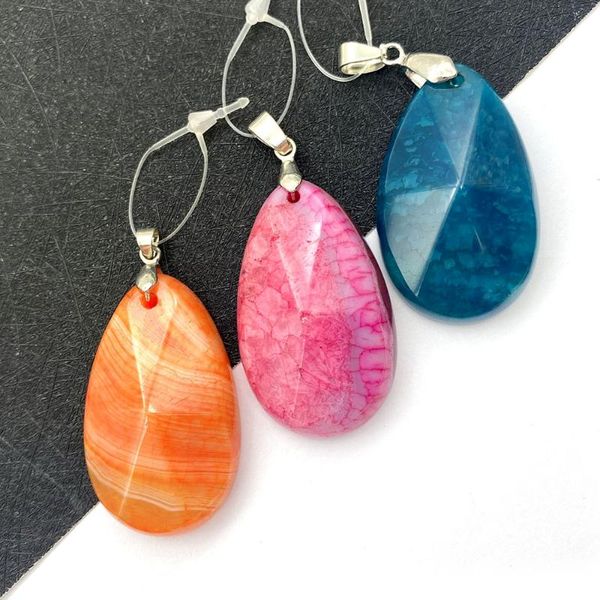 charms 1pcs teardrop shaped agate pendant jewelry cut face suitable for diy making ladies earrings hanging accessories, Bronze;silver
charms 1pcs teardrop shaped agate pendant jewelry cut face suitable for diy making ladies earrings hanging accessories, Bronze;silver