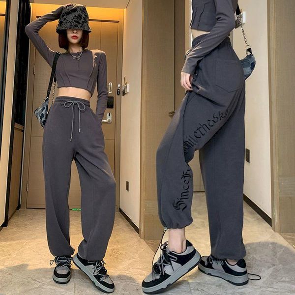 women's pants & capris casual women oversizes sweatpants dance loose straight wide-leg autumn winter gray trousers hip-hop female botto, Black;white
women's pants & capris casual women oversizes sweatpants dance loose straight wide-leg autumn winter gray trousers hip-hop female botto, Black;white
