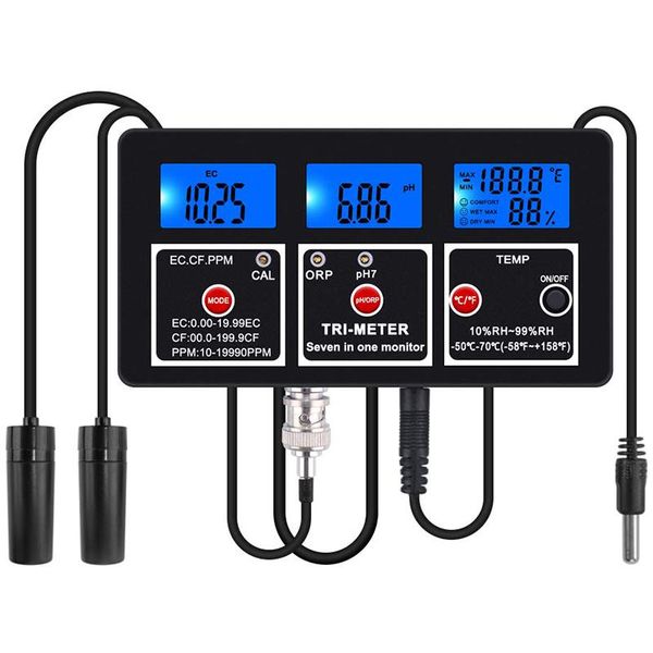 meters water quality detector, 7-in-1 multi-parameter tester multi-function monitor temperature and salt analyzer-eu plug
meters water quality detector, 7-in-1 multi-parameter tester multi-function monitor temperature and salt analyzer-eu plug