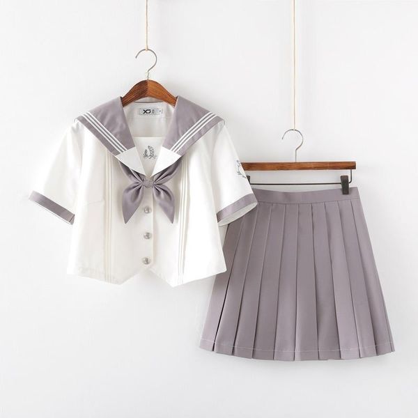 clothing sets women's japan uniforms cartoon grey jk uniform short sleeve suit sailor college style female student stage cosplay, White
clothing sets women's japan uniforms cartoon grey jk uniform short sleeve suit sailor college style female student stage cosplay, White