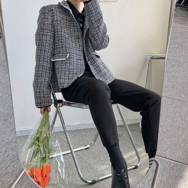 men's clothing korean style slim fit short suit coat 2021 new single breasted grey blazer for male notched long sleeve 6822, White;black
men's clothing korean style slim fit short suit coat 2021 new single breasted grey blazer for male notched long sleeve 6822, White;black