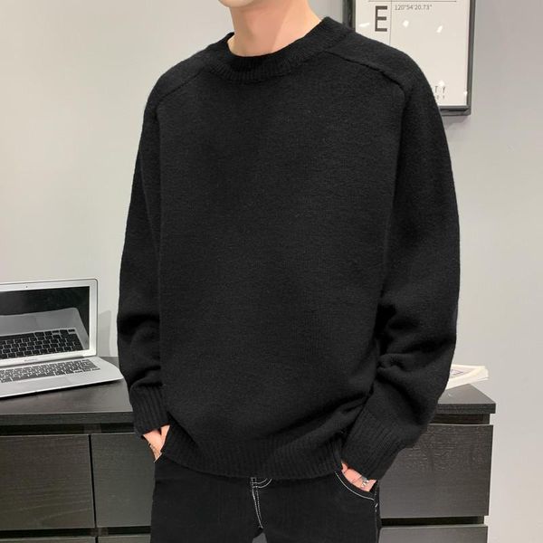 men's sweaters sweater knitted autumn winter solid color korean casual pullover loose warm street fashion men, White;black
men's sweaters sweater knitted autumn winter solid color korean casual pullover loose warm street fashion men, White;black