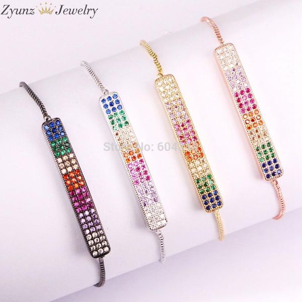 rainbow cz bar bracelet for lady women fashion jewelry mix color multi micro paved simple link, chain, Black
rainbow cz bar bracelet for lady women fashion jewelry mix color multi micro paved simple link, chain, Black