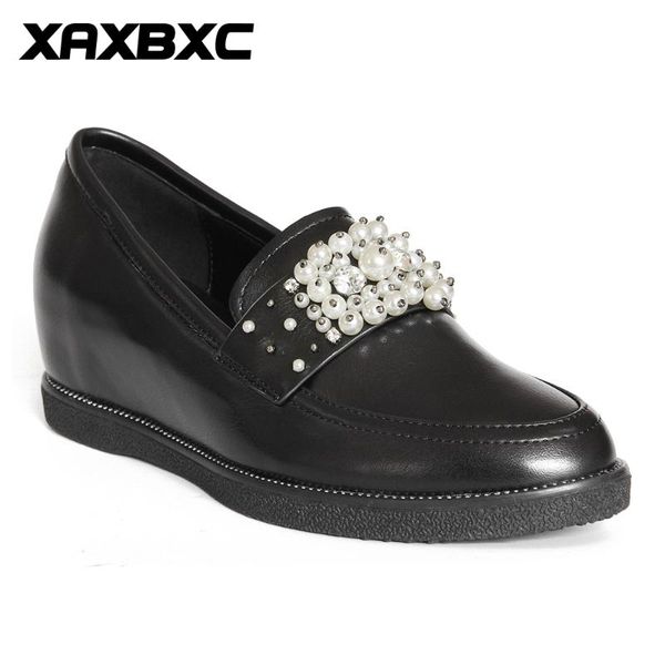 dress shoes xaxbxc 2021 spring autumn leather pearl oxfords increased women pumps low heels handmade casual ladies mujer, Black
dress shoes xaxbxc 2021 spring autumn leather pearl oxfords increased women pumps low heels handmade casual ladies mujer, Black
