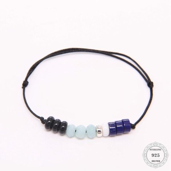 link, chain hemistone green 925 sterling silver textile bracelets in little secrets collection adjustable length my bx17, Black
link, chain hemistone green 925 sterling silver textile bracelets in little secrets collection adjustable length my bx17, Black