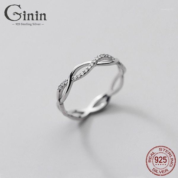 cluster rings ginin 925 sterling silver for female luxury dazzling zircon glossy cross wave hollow out hand jewelry engagement wedding1, Golden;silver
cluster rings ginin 925 sterling silver for female luxury dazzling zircon glossy cross wave hollow out hand jewelry engagement wedding1, Golden;silver