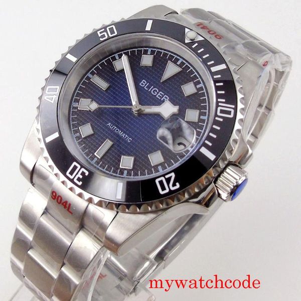 wristwatches bliger 40mm blue dial japan 24 jewels nh35a luminous automatic men watch sapphire crystal snowflake hands oyster bracelet, Slivery;brown
wristwatches bliger 40mm blue dial japan 24 jewels nh35a luminous automatic men watch sapphire crystal snowflake hands oyster bracelet, Slivery;brown